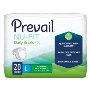 Prevail Unisex Adult Incontinence Brief Nu-Fit® Large