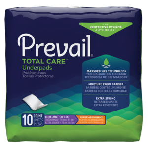 Prevail Disposable Underpads Super Absorbent Underpad - Printed Bag
